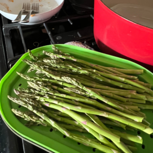 Steam your asparagus